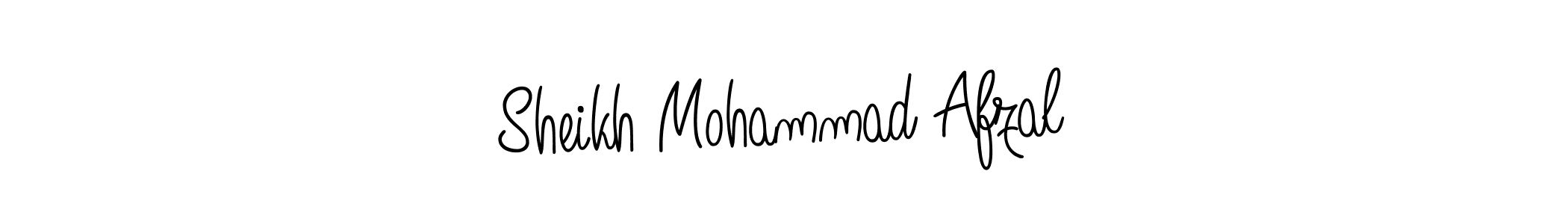 Make a beautiful signature design for name Sheikh Mohammad Afzal. With this signature (Angelique-Rose-font-FFP) style, you can create a handwritten signature for free. Sheikh Mohammad Afzal signature style 5 images and pictures png