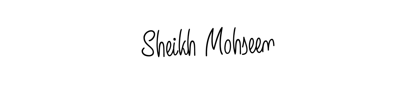 Create a beautiful signature design for name Sheikh Mohseen. With this signature (Angelique-Rose-font-FFP) fonts, you can make a handwritten signature for free. Sheikh Mohseen signature style 5 images and pictures png