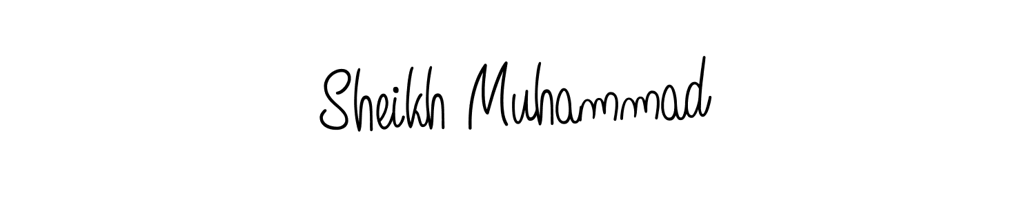 How to Draw Sheikh Muhammad signature style? Angelique-Rose-font-FFP is a latest design signature styles for name Sheikh Muhammad. Sheikh Muhammad signature style 5 images and pictures png