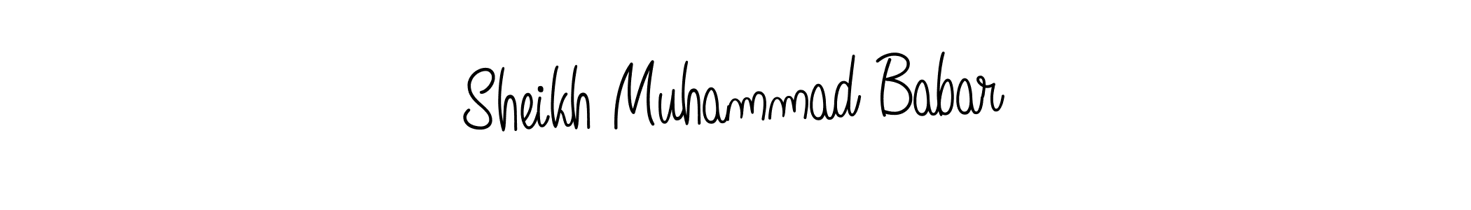 How to make Sheikh Muhammad Babar signature? Angelique-Rose-font-FFP is a professional autograph style. Create handwritten signature for Sheikh Muhammad Babar name. Sheikh Muhammad Babar signature style 5 images and pictures png