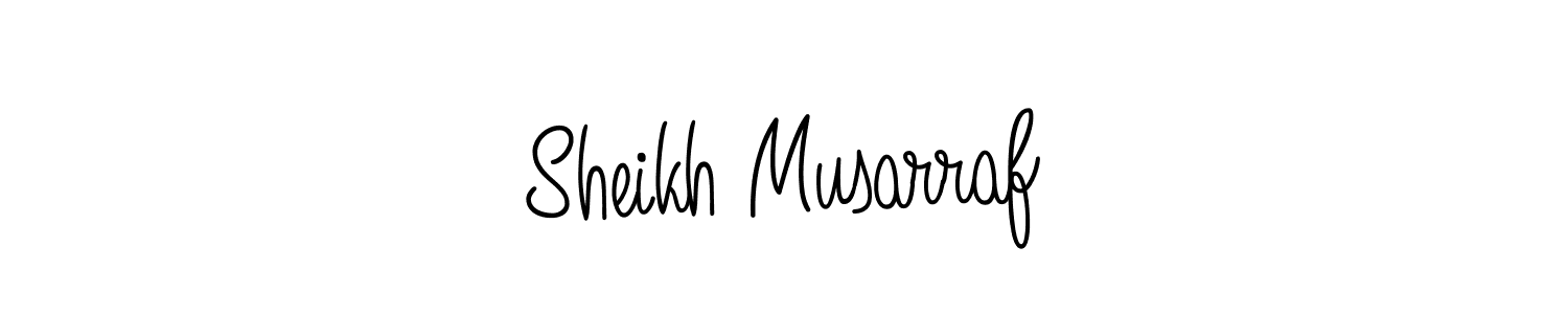 How to Draw Sheikh Musarraf signature style? Angelique-Rose-font-FFP is a latest design signature styles for name Sheikh Musarraf. Sheikh Musarraf signature style 5 images and pictures png