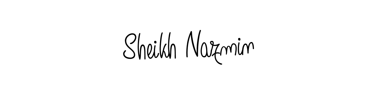 if you are searching for the best signature style for your name Sheikh Nazmin. so please give up your signature search. here we have designed multiple signature styles  using Angelique-Rose-font-FFP. Sheikh Nazmin signature style 5 images and pictures png