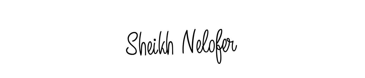 This is the best signature style for the Sheikh Nelofer name. Also you like these signature font (Angelique-Rose-font-FFP). Mix name signature. Sheikh Nelofer signature style 5 images and pictures png