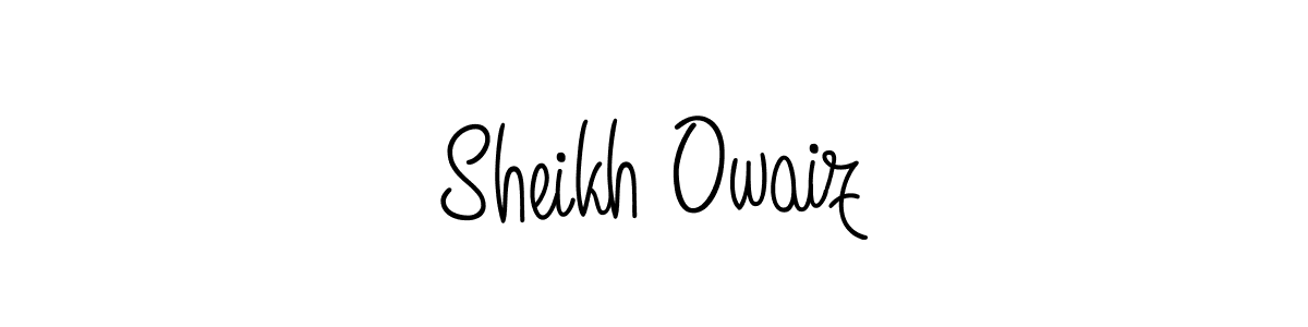 Angelique-Rose-font-FFP is a professional signature style that is perfect for those who want to add a touch of class to their signature. It is also a great choice for those who want to make their signature more unique. Get Sheikh Owaiz name to fancy signature for free. Sheikh Owaiz signature style 5 images and pictures png