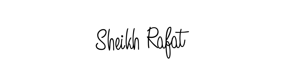 Check out images of Autograph of Sheikh Rafat name. Actor Sheikh Rafat Signature Style. Angelique-Rose-font-FFP is a professional sign style online. Sheikh Rafat signature style 5 images and pictures png