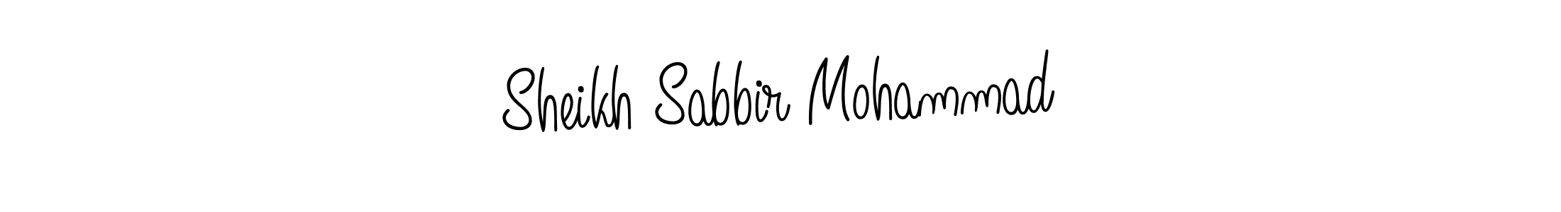 How to make Sheikh Sabbir Mohammad name signature. Use Angelique-Rose-font-FFP style for creating short signs online. This is the latest handwritten sign. Sheikh Sabbir Mohammad signature style 5 images and pictures png