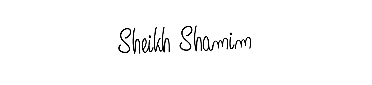 Also we have Sheikh Shamim name is the best signature style. Create professional handwritten signature collection using Angelique-Rose-font-FFP autograph style. Sheikh Shamim signature style 5 images and pictures png