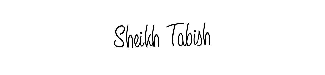 Check out images of Autograph of Sheikh Tabish name. Actor Sheikh Tabish Signature Style. Angelique-Rose-font-FFP is a professional sign style online. Sheikh Tabish signature style 5 images and pictures png