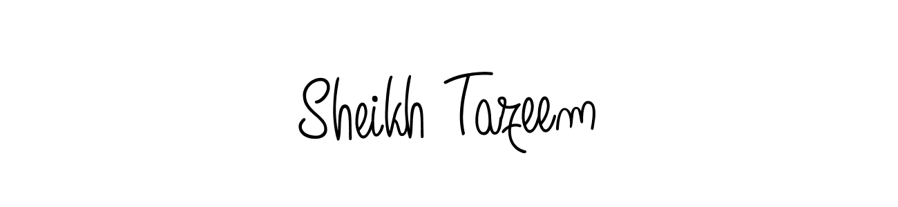 Make a short Sheikh Tazeem signature style. Manage your documents anywhere anytime using Angelique-Rose-font-FFP. Create and add eSignatures, submit forms, share and send files easily. Sheikh Tazeem signature style 5 images and pictures png