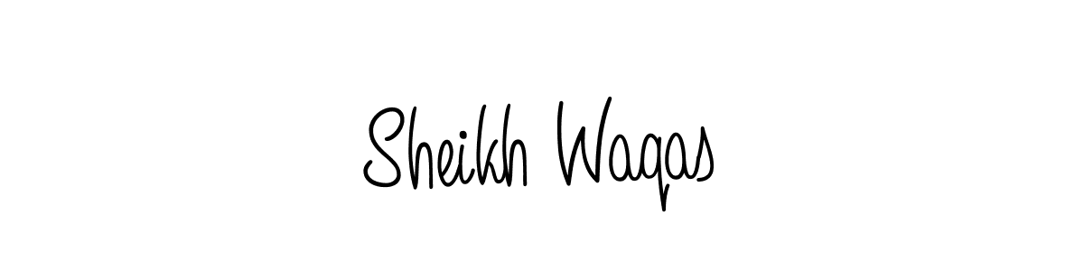 if you are searching for the best signature style for your name Sheikh Waqas. so please give up your signature search. here we have designed multiple signature styles  using Angelique-Rose-font-FFP. Sheikh Waqas signature style 5 images and pictures png