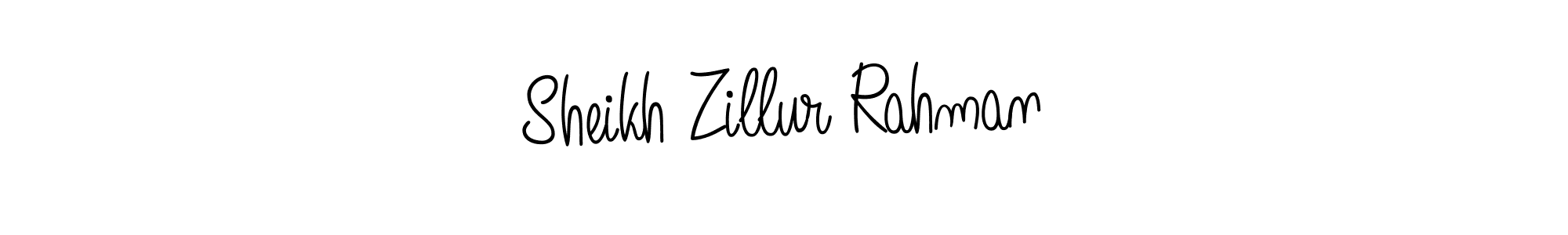 Use a signature maker to create a handwritten signature online. With this signature software, you can design (Angelique-Rose-font-FFP) your own signature for name Sheikh Zillur Rahman. Sheikh Zillur Rahman signature style 5 images and pictures png