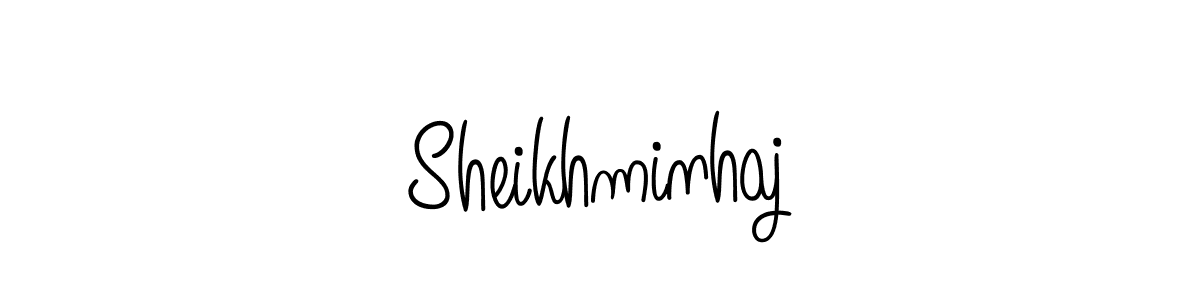 It looks lik you need a new signature style for name Sheikhminhaj. Design unique handwritten (Angelique-Rose-font-FFP) signature with our free signature maker in just a few clicks. Sheikhminhaj signature style 5 images and pictures png
