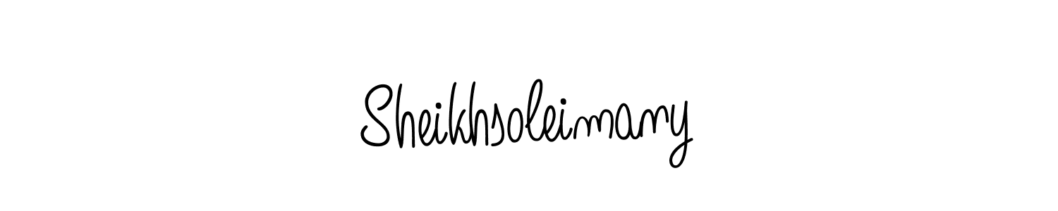 Also we have Sheikhsoleimany name is the best signature style. Create professional handwritten signature collection using Angelique-Rose-font-FFP autograph style. Sheikhsoleimany signature style 5 images and pictures png