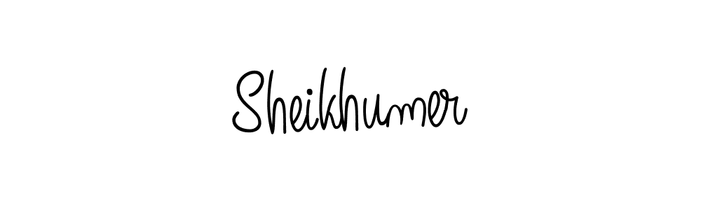 How to Draw Sheikhumer signature style? Angelique-Rose-font-FFP is a latest design signature styles for name Sheikhumer. Sheikhumer signature style 5 images and pictures png