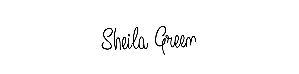 You should practise on your own different ways (Angelique-Rose-font-FFP) to write your name (Sheila Green) in signature. don't let someone else do it for you. Sheila Green signature style 5 images and pictures png