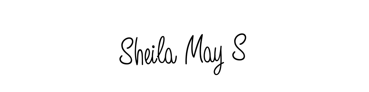 Make a beautiful signature design for name Sheila May S. With this signature (Angelique-Rose-font-FFP) style, you can create a handwritten signature for free. Sheila May S signature style 5 images and pictures png