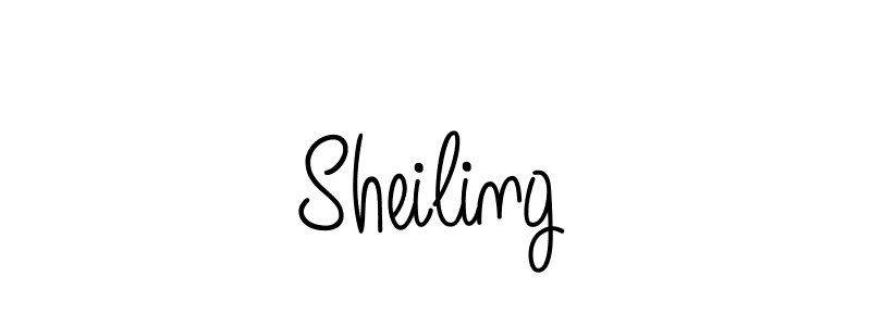 How to make Sheiling signature? Angelique-Rose-font-FFP is a professional autograph style. Create handwritten signature for Sheiling name. Sheiling signature style 5 images and pictures png