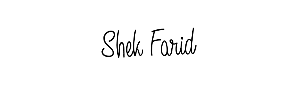 Shek Farid stylish signature style. Best Handwritten Sign (Angelique-Rose-font-FFP) for my name. Handwritten Signature Collection Ideas for my name Shek Farid. Shek Farid signature style 5 images and pictures png