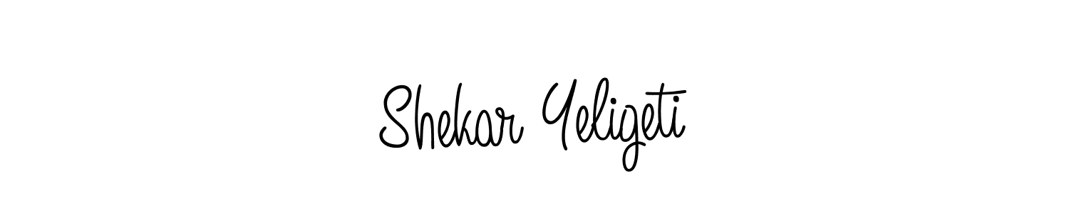 Make a short Shekar Yeligeti signature style. Manage your documents anywhere anytime using Angelique-Rose-font-FFP. Create and add eSignatures, submit forms, share and send files easily. Shekar Yeligeti signature style 5 images and pictures png