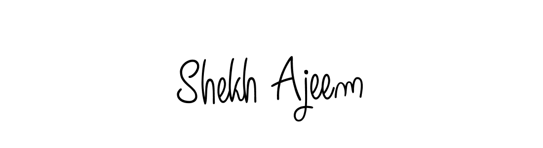 Angelique-Rose-font-FFP is a professional signature style that is perfect for those who want to add a touch of class to their signature. It is also a great choice for those who want to make their signature more unique. Get Shekh Ajeem name to fancy signature for free. Shekh Ajeem signature style 5 images and pictures png