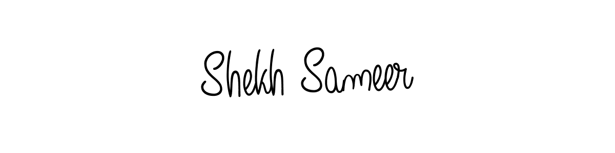 Create a beautiful signature design for name Shekh Sameer. With this signature (Angelique-Rose-font-FFP) fonts, you can make a handwritten signature for free. Shekh Sameer signature style 5 images and pictures png