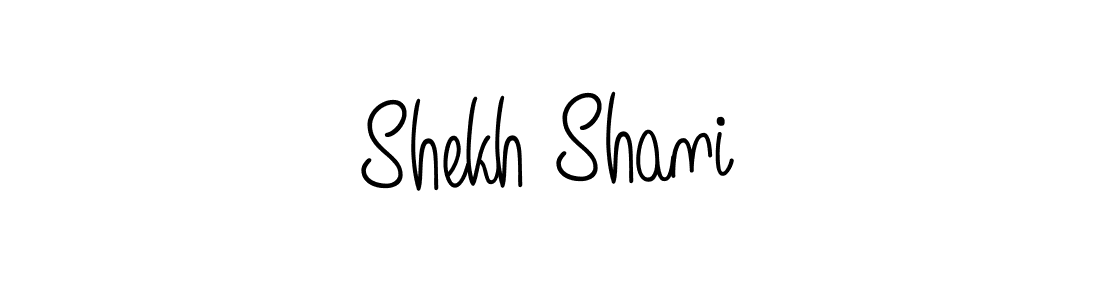 Shekh Shani stylish signature style. Best Handwritten Sign (Angelique-Rose-font-FFP) for my name. Handwritten Signature Collection Ideas for my name Shekh Shani. Shekh Shani signature style 5 images and pictures png