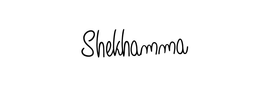 You should practise on your own different ways (Angelique-Rose-font-FFP) to write your name (Shekhamma) in signature. don't let someone else do it for you. Shekhamma signature style 5 images and pictures png