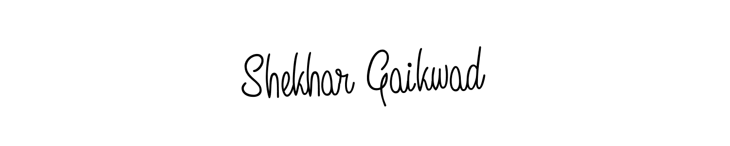 Make a beautiful signature design for name Shekhar Gaikwad. With this signature (Angelique-Rose-font-FFP) style, you can create a handwritten signature for free. Shekhar Gaikwad signature style 5 images and pictures png