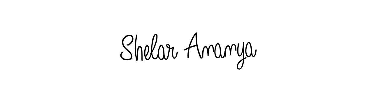 You should practise on your own different ways (Angelique-Rose-font-FFP) to write your name (Shelar Ananya) in signature. don't let someone else do it for you. Shelar Ananya signature style 5 images and pictures png