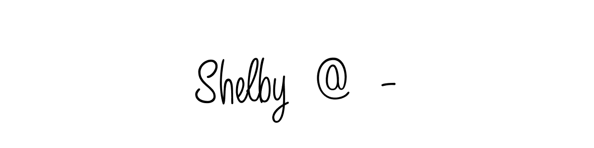 Also we have Shelby  @  - name is the best signature style. Create professional handwritten signature collection using Angelique-Rose-font-FFP autograph style. Shelby  @  - signature style 5 images and pictures png