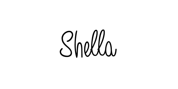 Design your own signature with our free online signature maker. With this signature software, you can create a handwritten (Angelique-Rose-font-FFP) signature for name Shella. Shella signature style 5 images and pictures png