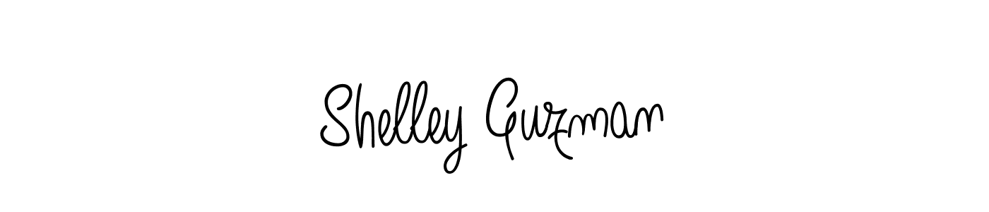 Make a beautiful signature design for name Shelley Guzman. With this signature (Angelique-Rose-font-FFP) style, you can create a handwritten signature for free. Shelley Guzman signature style 5 images and pictures png