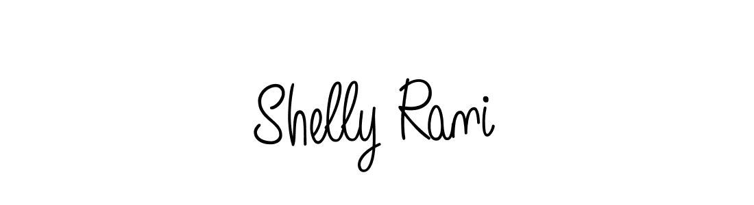How to make Shelly Rani name signature. Use Angelique-Rose-font-FFP style for creating short signs online. This is the latest handwritten sign. Shelly Rani signature style 5 images and pictures png