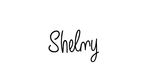 How to make Shelny name signature. Use Angelique-Rose-font-FFP style for creating short signs online. This is the latest handwritten sign. Shelny signature style 5 images and pictures png