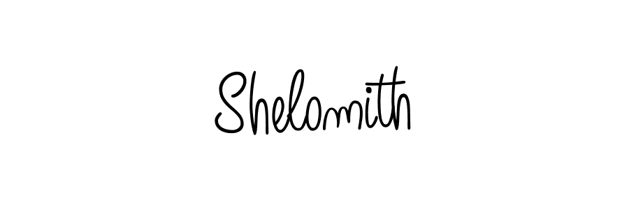 How to make Shelomith name signature. Use Angelique-Rose-font-FFP style for creating short signs online. This is the latest handwritten sign. Shelomith signature style 5 images and pictures png