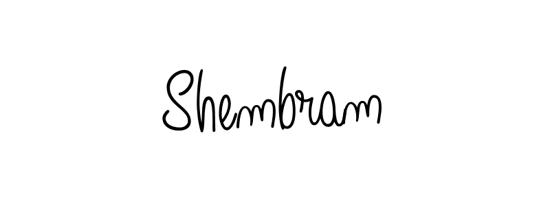 Shembram stylish signature style. Best Handwritten Sign (Angelique-Rose-font-FFP) for my name. Handwritten Signature Collection Ideas for my name Shembram. Shembram signature style 5 images and pictures png