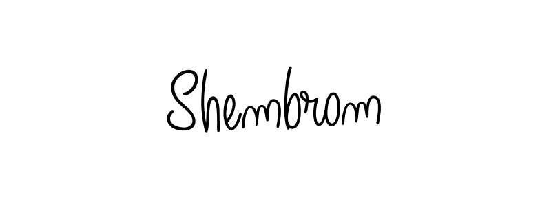 How to make Shembrom signature? Angelique-Rose-font-FFP is a professional autograph style. Create handwritten signature for Shembrom name. Shembrom signature style 5 images and pictures png