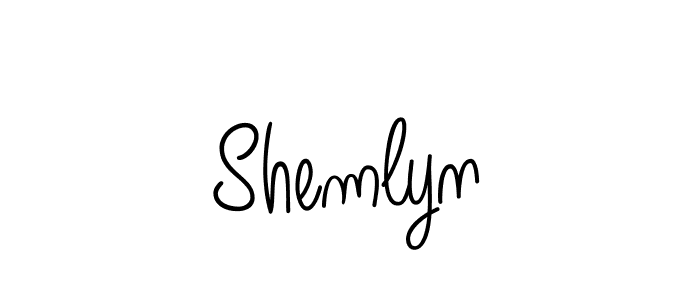 How to make Shemlyn name signature. Use Angelique-Rose-font-FFP style for creating short signs online. This is the latest handwritten sign. Shemlyn signature style 5 images and pictures png