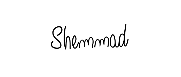 How to make Shemmad name signature. Use Angelique-Rose-font-FFP style for creating short signs online. This is the latest handwritten sign. Shemmad signature style 5 images and pictures png