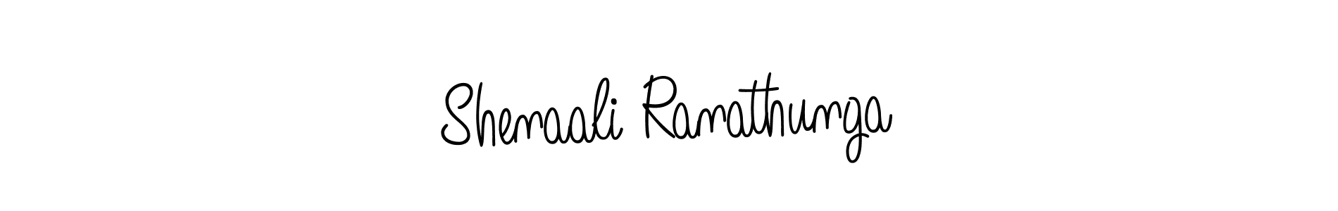 Design your own signature with our free online signature maker. With this signature software, you can create a handwritten (Angelique-Rose-font-FFP) signature for name Shenaali Ranathunga. Shenaali Ranathunga signature style 5 images and pictures png