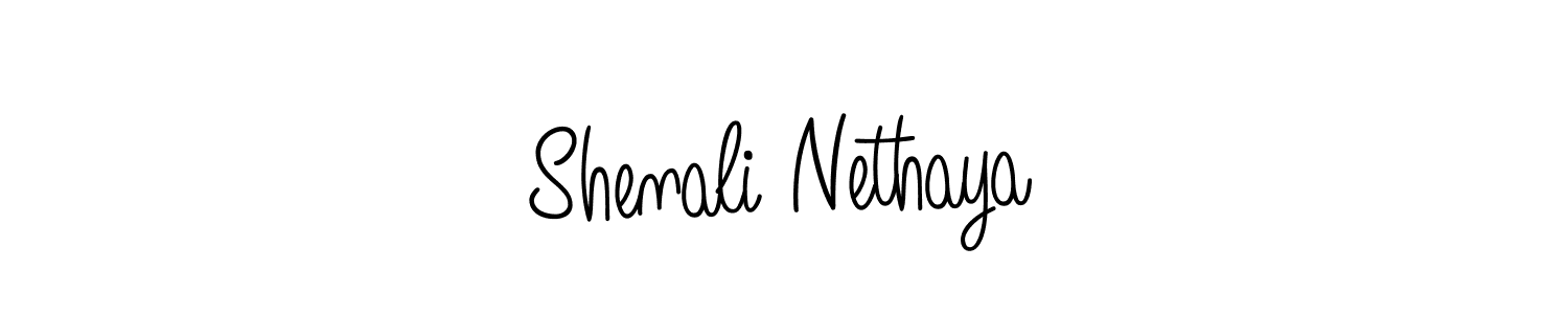 Also You can easily find your signature by using the search form. We will create Shenali Nethaya name handwritten signature images for you free of cost using Angelique-Rose-font-FFP sign style. Shenali Nethaya signature style 5 images and pictures png