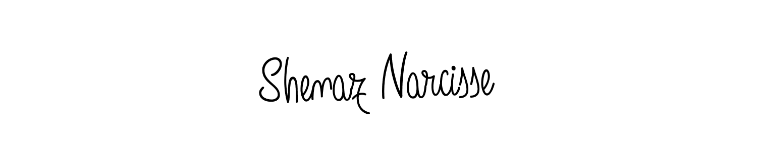 You should practise on your own different ways (Angelique-Rose-font-FFP) to write your name (Shenaz Narcisse) in signature. don't let someone else do it for you. Shenaz Narcisse signature style 5 images and pictures png