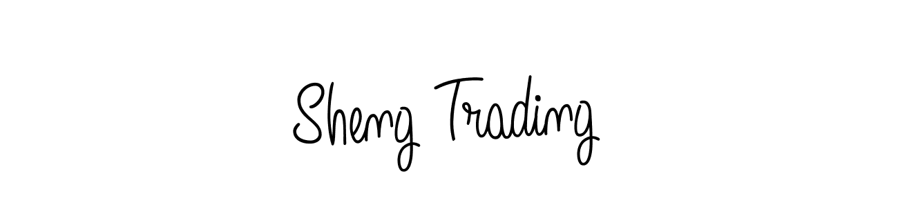 Sheng Trading stylish signature style. Best Handwritten Sign (Angelique-Rose-font-FFP) for my name. Handwritten Signature Collection Ideas for my name Sheng Trading. Sheng Trading signature style 5 images and pictures png