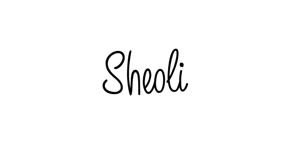 Design your own signature with our free online signature maker. With this signature software, you can create a handwritten (Angelique-Rose-font-FFP) signature for name Sheoli. Sheoli signature style 5 images and pictures png