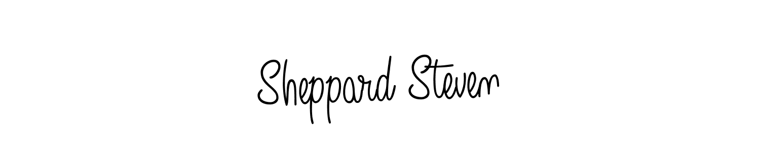 Use a signature maker to create a handwritten signature online. With this signature software, you can design (Angelique-Rose-font-FFP) your own signature for name Sheppard Steven. Sheppard Steven signature style 5 images and pictures png