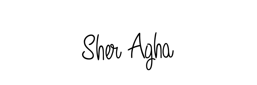 Once you've used our free online signature maker to create your best signature Angelique-Rose-font-FFP style, it's time to enjoy all of the benefits that Sher Agha name signing documents. Sher Agha signature style 5 images and pictures png