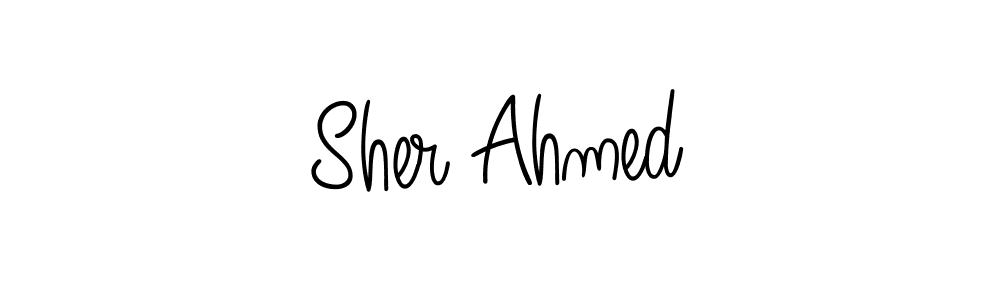 Design your own signature with our free online signature maker. With this signature software, you can create a handwritten (Angelique-Rose-font-FFP) signature for name Sher Ahmed. Sher Ahmed signature style 5 images and pictures png