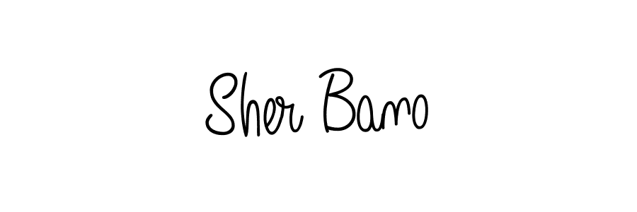 Create a beautiful signature design for name Sher Bano. With this signature (Angelique-Rose-font-FFP) fonts, you can make a handwritten signature for free. Sher Bano signature style 5 images and pictures png