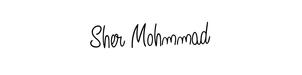 You should practise on your own different ways (Angelique-Rose-font-FFP) to write your name (Sher Mohmmad) in signature. don't let someone else do it for you. Sher Mohmmad signature style 5 images and pictures png