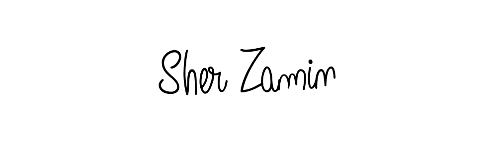 Design your own signature with our free online signature maker. With this signature software, you can create a handwritten (Angelique-Rose-font-FFP) signature for name Sher Zamin. Sher Zamin signature style 5 images and pictures png